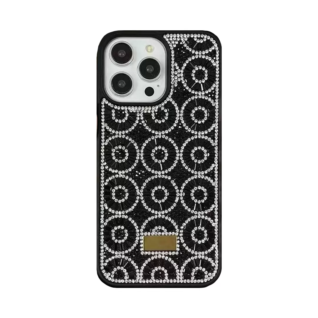 iPhone 15 Pro Max/iPhone 14 Pro Max Diamond sparkling case Black